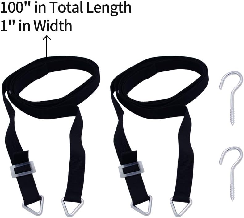 Nonebranded Kayak Storage Straps, Wall Mount Storage Straps, Canoes Wall Rack Holders, Adjustable Storage Straps Garage Hangers, 100LBS(45KGS) Weight Capacity - Image 3